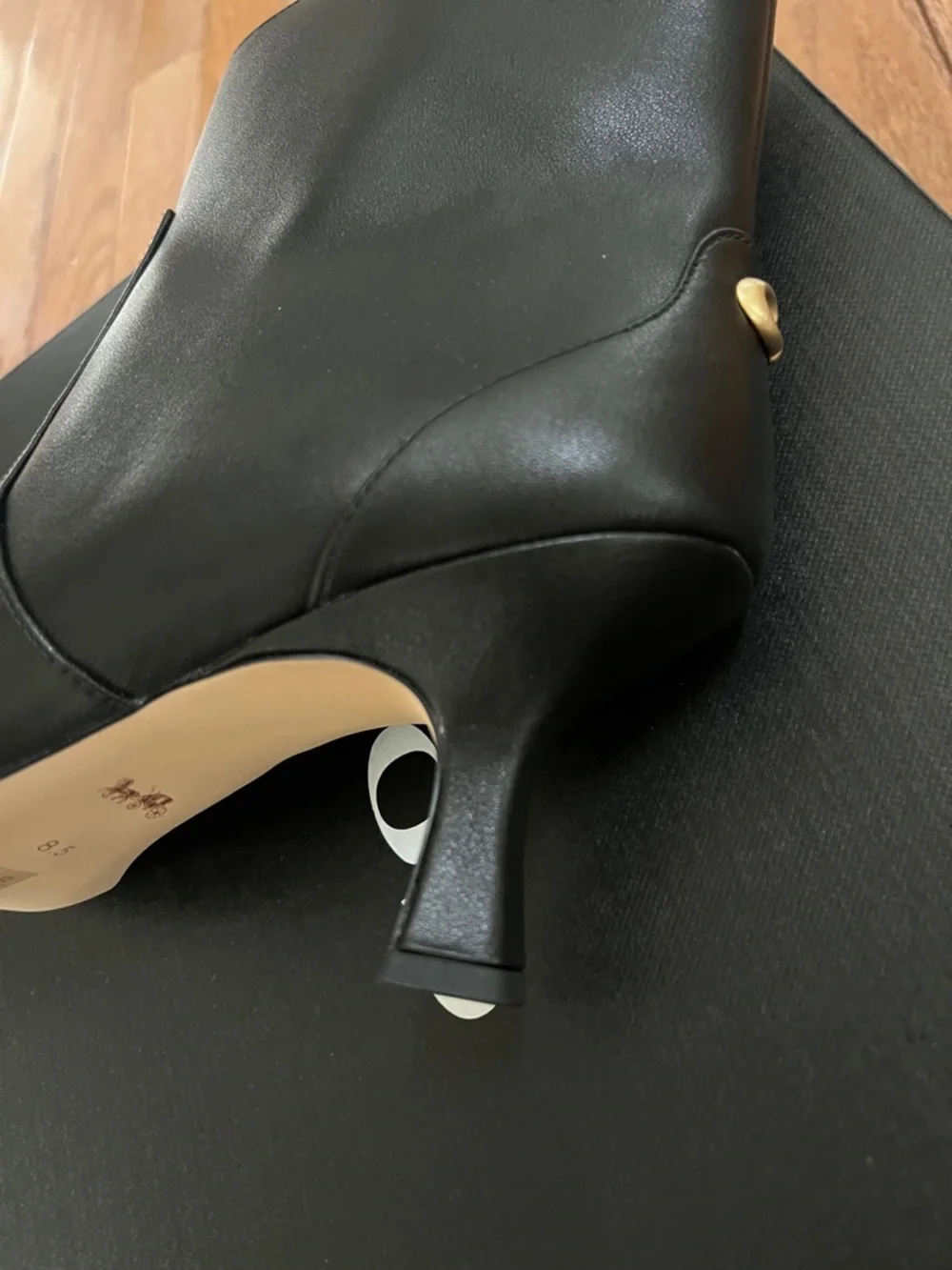 Coach Women's Sculpted C Kitten Heel Booties
